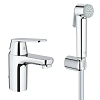 Смеситель для раковины GROHE Eurosmart Cosmopolitan с Гигиенический душем, хром (23125000) Смеситель для раковины GROHE Eurosmart Cosmopolitan с Гигиенический душем, хром (23125000)