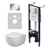 Комплект инсталляции AM.PM Above IS90151.9X1900 PrimeFit с клавишей L хром с унитазом Above Aquaspin
