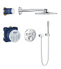 Картинка анонса товара «душевая система grohe grohtherm smartcontrol perfect с душевым гарнитуром и верхним душем rainshower 34705000»
