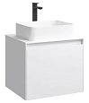 Тумба под раковину AQWELLA Mobi 60 см MOB0106W+MOB0706W подвесная, белая Тумба под раковину AQWELLA Mobi 60 см MOB0106W+MOB0706W подвесная, белая