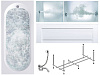 Картинка анонса товара «акриловая ванна timo roha roha1570-kt15-spv1505-t-cm-t-bm-fp15s 150x70 гидромассажная 6 джет, гидромассаж спины 3 джет»