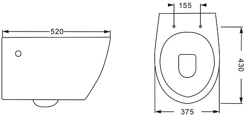 Унитаз подвесной Vincea Bordo VT1-16 белый, ультратонкое сиденье soft-close Унитаз подвесной Vincea Bordo VT1-16 белый, ультратонкое сиденье soft-close