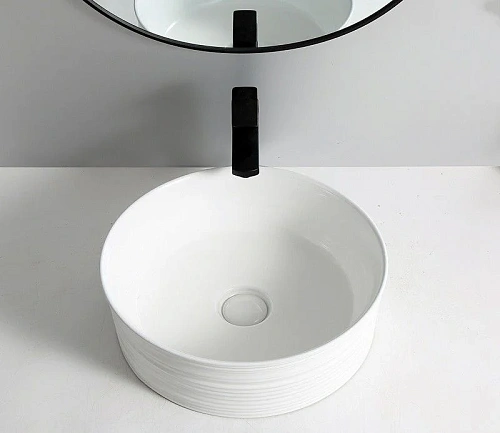 Раковина CeramaLux W1532 накладная, белый Раковина CeramaLux W1532 накладная, белый