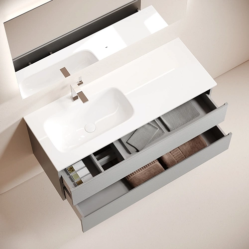 Тумба под раковину SANCOS Folk FL120LES левая 1195х445х500 Ergraut soft подвесная Тумба под раковину SANCOS Folk FL120LES левая 1195х445х500 Ergraut soft подвесная