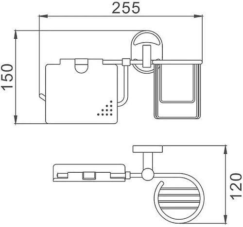 Держатель туалетной бумаги Haiba HB1903-1 Держатель туалетной бумаги Haiba HB1903-1