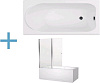 Картинка анонса товара «акриловая ванна aquanet nord 150x70 (+ шторка aquanet alfa 4 nf6222-pivot) 00204017 + 00196049»