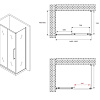 Душевой уголок ABBER Schwarzer Diamant AG30150BH-S80B 150x80 см универсальный, профиль черный, стекло прозрачное Душевой уголок ABBER Schwarzer Diamant AG30150BH-S80B 150x80 см универсальный, профиль черный, стекло прозрачное