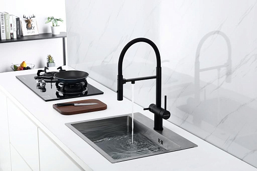 Смеситель для кухни Paulmark Gravity антрацит Gr213888-AN Смеситель для кухни Paulmark Gravity антрацит Gr213888-AN