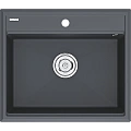Кухонная мойка Paulmark STEPIA 60 PM115951-AN, антрацит, 590х510 Кухонная мойка Paulmark STEPIA 60 PM115951-AN, антрацит, 590х510