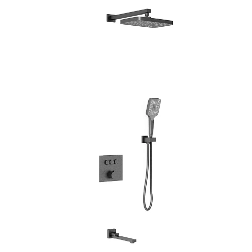 Душевая система Vincea VSFW-4311GM встраиваемая, 3 режима, вороненая сталь Душевая система Vincea VSFW-4311GM встраиваемая, 3 режима, вороненая сталь