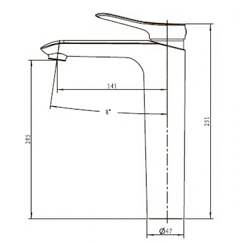Смеситель для раковины Kaiser Sena 74111 Смеситель для раковины Kaiser Sena 74111