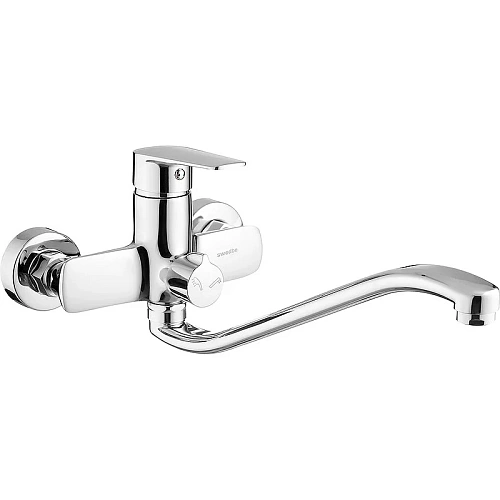 Смеситель для ванны Swedbe Mars 1755 с длинным S-изливом Смеситель для ванны Swedbe Mars 1755 с длинным S-изливом