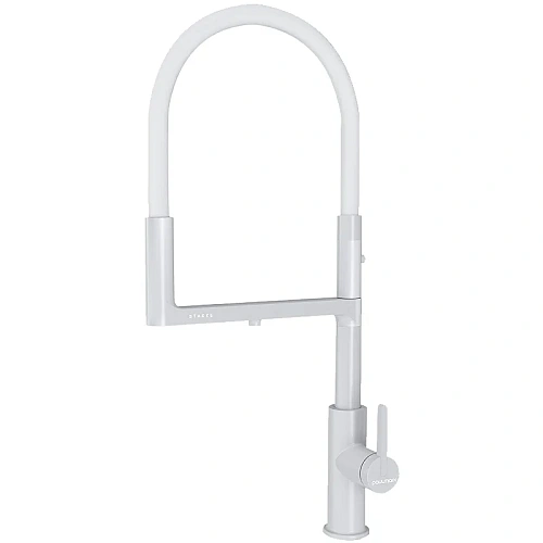 Смеситель для кухни Paulmark TORNADO белый матовый To213402-WH Смеситель для кухни Paulmark TORNADO белый матовый To213402-WH