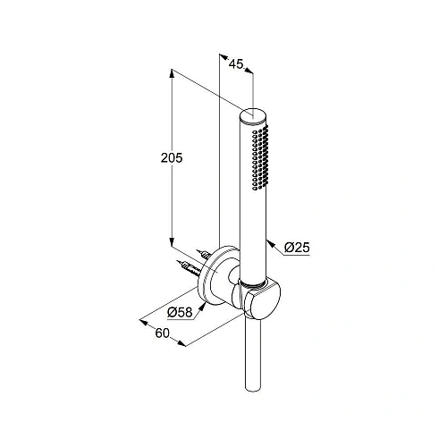 Душевой гарнитур Kludi NOVA FONTE 2085053-15 белый матовый Душевой гарнитур Kludi NOVA FONTE 2085053-15 белый матовый