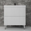 Тумба под раковину Style Line Стокгольм 80, Classic 80 белый рифленый софт, PUSH напольная ЛС-00002335 Тумба под раковину Style Line Стокгольм 80, Classic 80 белый рифленый софт, PUSH напольная ЛС-00002335