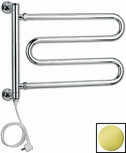 Полотенцесушитель электрический Margaroli Vento 510, 510GOC, золото Полотенцесушитель электрический Margaroli Vento 510, 510GOC, золото