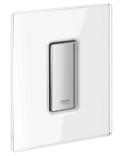 Клавиша смыва для писсуара GROHE Skate Cosmopolitan Glass (1 режим смыва), белая луна (38846LS0) Клавиша смыва для писсуара GROHE Skate Cosmopolitan Glass (1 режим смыва), белая луна (38846LS0)