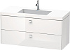 Картинка анонса товара «тумба с раковиной duravit brioso br4608o1022 120 см белый глянцевый»