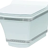 Унитаз подвесной Boheme с узором Hermitage CHROME безободковый 951-CR Унитаз подвесной Boheme с узором Hermitage CHROME безободковый 951-CR