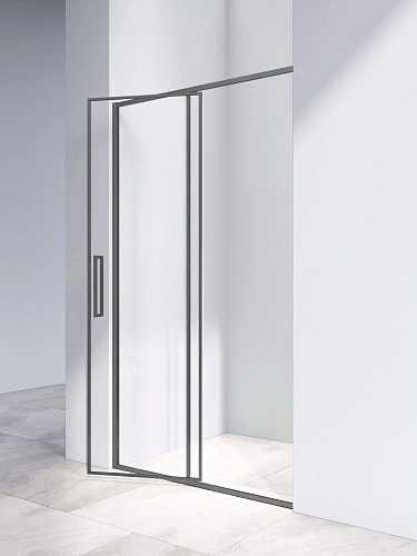 Душевая дверь Vincea Slim 8mm VDP-4SL120CLGM, вороненая сталь, стекло прозрачное Душевая дверь Vincea Slim 8mm VDP-4SL120CLGM, вороненая сталь, стекло прозрачное