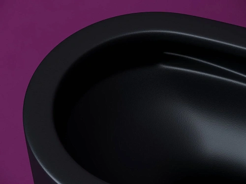 Унитаз подвесной Ceramica Nova ULMA CN4006TMB черный матовый Унитаз подвесной Ceramica Nova ULMA CN4006TMB черный матовый