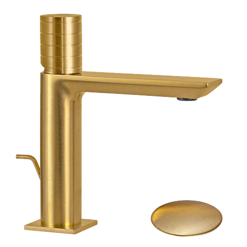 Смеситель для раковины Remer Edge EG610BG, золото брашированное Смеситель для раковины Remer Edge EG610BG, золото брашированное