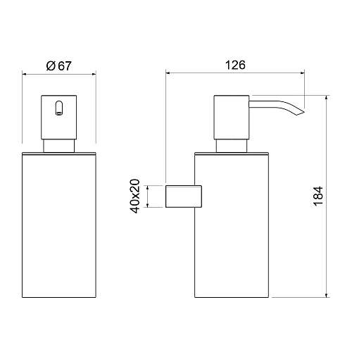 Дозатор жидкого мыла Timo Luiro 18639/00 хром Дозатор жидкого мыла Timo Luiro 18639/00 хром