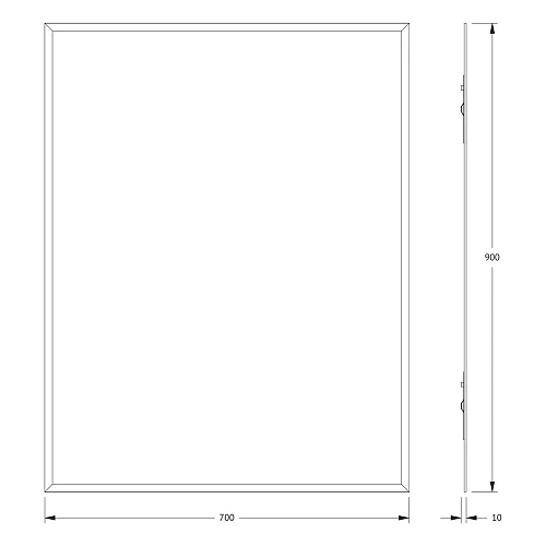 Зеркало Evoform Comfort BY 0926 70 х 90 см с фацетом 15 мм Зеркало Evoform Comfort BY 0926 70 х 90 см с фацетом 15 мм