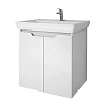 Тумба под раковину DREJA Q PLUS (D), 60 см, подвесная/напольная, 2 дверцы, с опорами, белый глянец 9 99.1004 Тумба под раковину DREJA Q PLUS (D), 60 см, подвесная/напольная, 2 дверцы, с опорами, белый глянец 9 99.1004
