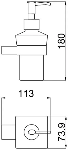 Дозатор жидкого мыла Allen Brau Infinity 6.21006-31 Дозатор жидкого мыла Allen Brau Infinity 6.21006-31