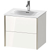 Картинка анонса товара «тумба под раковину duravit xviu xv41320b122 подвесная 61 см белая глянцевый»