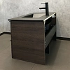 Тумба с раковиной Comforty Франкфурт 90 00-00002048 дуб шоколадно-коричневый раковина Comforty 90E черная матовая Тумба с раковиной Comforty Франкфурт 90 00-00002048 дуб шоколадно-коричневый раковина Comforty 90E черная матовая
