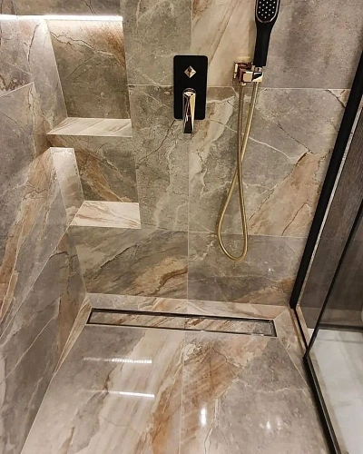 Душевой лоток Ceramalux CL6138-70 щелевой, нержавеющая сталь, сатин 700 мм 2, сатин Душевой лоток Ceramalux CL6138-70 щелевой, нержавеющая сталь, сатин 700 мм 2, сатин