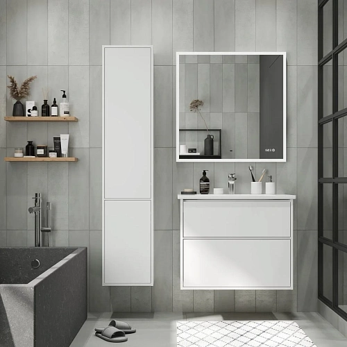 Шкаф-пенал BRIZ Монца п6к-35 правый 237 04-06к35-00 02 БЕЛ белый Шкаф-пенал BRIZ Монца п6к-35 правый 237 04-06к35-00 02 БЕЛ белый