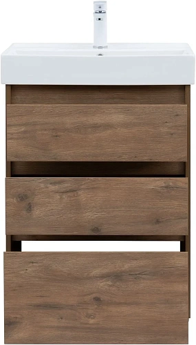 Тумба под раковину Aquanet Nova Lite 60 дуб рустикальный (3 ящика) 00302471 Тумба под раковину Aquanet Nova Lite 60 дуб рустикальный (3 ящика) 00302471