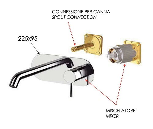 Смеситель для раковины Remer X Style X15KBBO, белый матовый Смеситель для раковины Remer X Style X15KBBO, белый матовый
