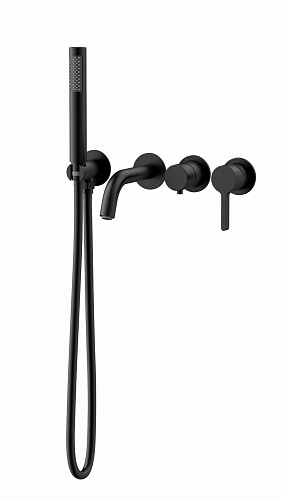 Смеситель для ванны Vincea Villa VTFW-1VL1MB встраиваемый, черный Смеситель для ванны Vincea Villa VTFW-1VL1MB встраиваемый, черный