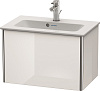 Картинка анонса товара «тумба под раковину duravit xsquare xs406502222 подвесная 61 см белая глянцевый»
