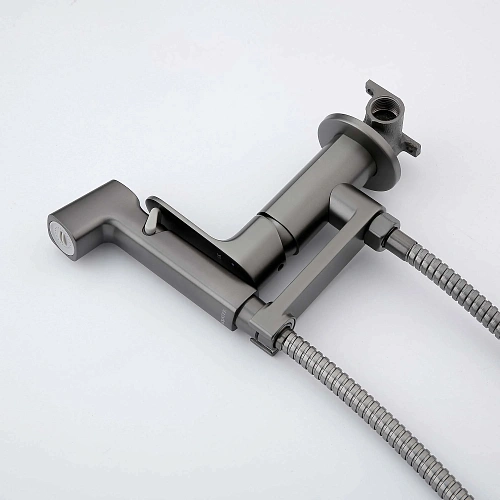 Гигиенический душ Aquatek АЛЬФА AQ1919BGM оружейная сталь Гигиенический душ Aquatek АЛЬФА AQ1919BGM оружейная сталь