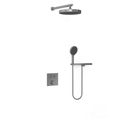 Душевая система Vincea Inspire VSFW-4I212RGM встраиваемая, вороненая сталь Душевая система Vincea Inspire VSFW-4I212RGM встраиваемая, вороненая сталь
