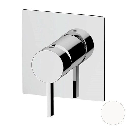 Смеситель для душа Remer Metrica MC30QBO, белый матовый Смеситель для душа Remer Metrica MC30QBO, белый матовый