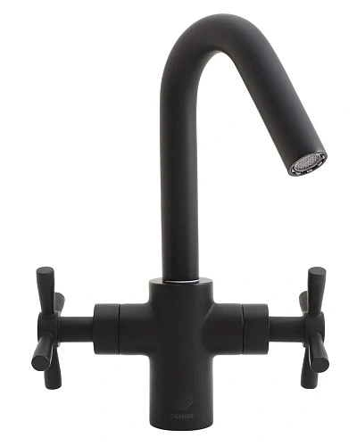 Смеситель для раковины Orange Mia M34-011b черный Смеситель для раковины Orange Mia M34-011b черный