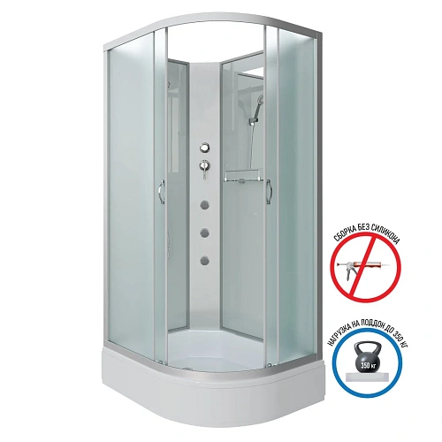 Душевая кабина Niagara Classic NG-33394-14LBKG (1300х900х2000) средний поддон (26см) стекло матовое 333944LBKG Душевая кабина Niagara Classic NG-33394-14LBKG (1300х900х2000) средний поддон (26см) стекло матовое 333944LBKG