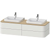 Картинка анонса товара «тумба под раковину duravit happy d.2 plus hp4974b3939 подвесная 160 см белая»