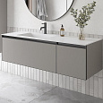 Тумба под раковину Armadi Art QUATRO 2 140см (100+40) LUNA профиль ANTHRACITE 790-M2-140-L-A Тумба под раковину Armadi Art QUATRO 2 140см (100+40) LUNA профиль ANTHRACITE 790-M2-140-L-A