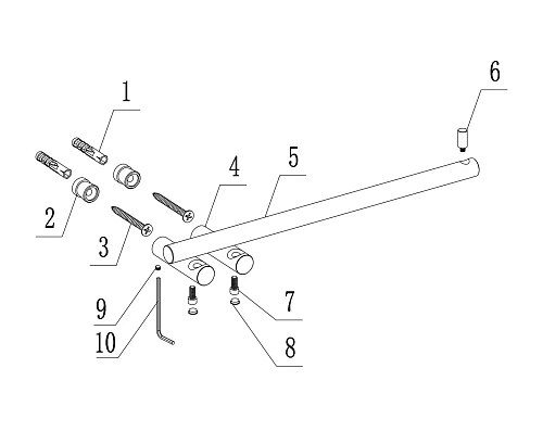 Полотенцедержатель ABBER Osten 316 AA1854BST сталь брашированная Полотенцедержатель ABBER Osten 316 AA1854BST сталь брашированная