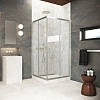 Душевой уголок Vegas-glass ZA Protec 80 04 01 800x800 мм, профиль никель, стекло прозрачное