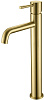 Картинка анонса товара «смеситель для раковины высокий boheme uno matt gold 462-mg»