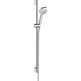 Душевой гарнитур Hansgrohe Crometta 100 Vario 90 26657400 белый/хром Душевой гарнитур Hansgrohe Crometta 100 Vario 90 26657400 белый/хром