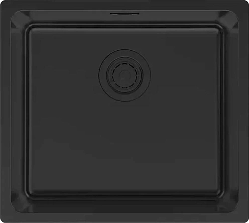 Кухонная мойка Paulmark YUNI 49 UN YU49-MBN, матовый черный NANO-PVD, 490х440мм Кухонная мойка Paulmark YUNI 49 UN YU49-MBN, матовый черный NANO-PVD, 490х440мм